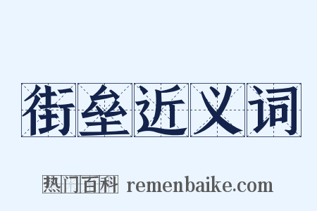街垒近义词是什么意思的图片